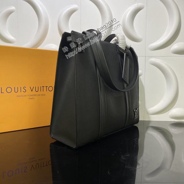 LOUIS VUITTON專櫃新款包包 路易威登Aerogram Tote托特包 LV牛皮手提男士公事包 M57308  ydh4089